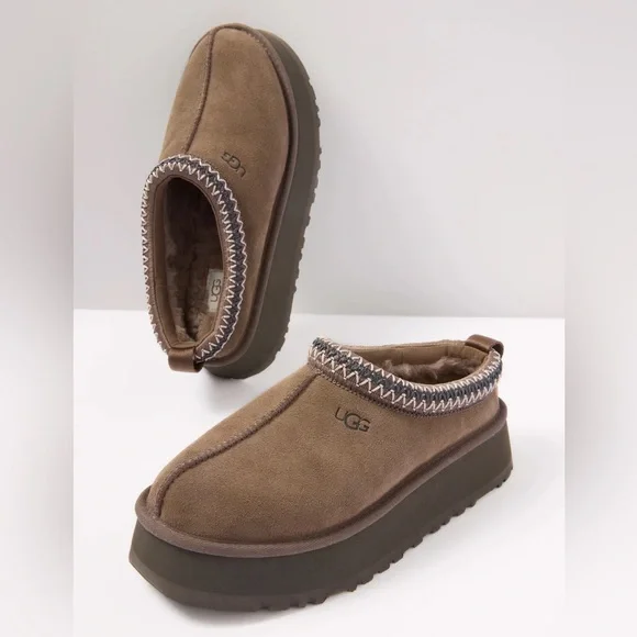 UGG Tazz Platform Slippers in Hickory (NWT/39) - Picture 2 of 8